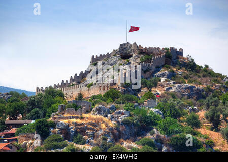 Castello, Kalekoey, Kekova, Antalya, Turchia Foto Stock