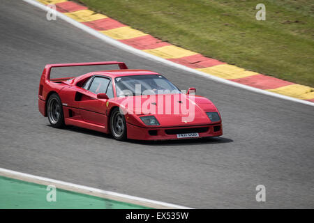 Classic Car racing presso la Spa Classic 2015 Foto Stock