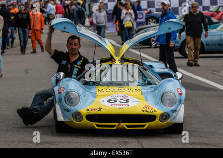 Classic Car racing presso la Spa Classic 2015 Foto Stock