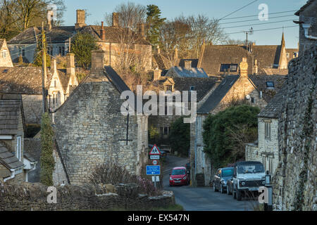 Villaggio costwold di Bisley, Gloucestershire, Regno Unito Foto Stock