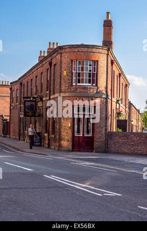 Brunswick Inn, 1842 da Francis Thompson, ferroviaria terrazza, Derby, Derbyshire, Inghilterra Foto Stock