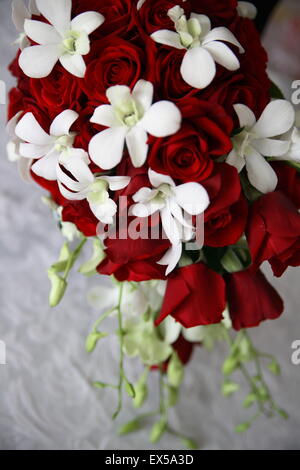 Bouquet nuziale stabiliti prima del matrimonio Foto Stock