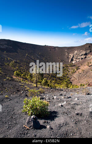 ESP, Spagna, Canarie, l'isola di La Palma, il vulcano di San Antonio vicino a Fuencaliente/Los Canarios sulla punta meridionale o Foto Stock