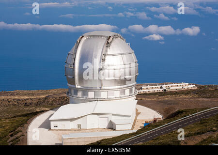 Spagna, Canarie, l'isola di La Palma, il Gran Telescopio Canarias, GRANTECAN. Foto Stock