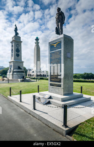 Plymouth Hoe RAF Memorial Foto Stock