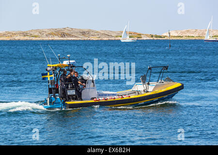 Coast Guard di pattuglia sulla svedese costa ovest Foto Stock