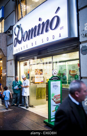 Ristorante Domino, Paseo Ahumada. Santiago. Il Cile. Foto Stock