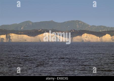 La Grecia, costa nord dell'isola di Corfu Foto Stock