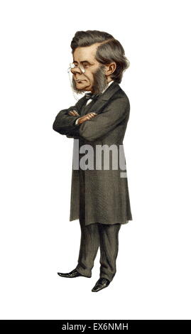 Thomas Henry Huxley 1825 - 29 giugno 1895. Il biologo inglese, noto come 'Darwin's Bulldog' per la sua difesa di Charles Darwin teoria dell evoluzione Foto Stock