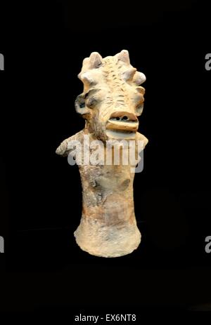 Figurina antropomorfa del Ciad, Africa centrale. Datata IX secolo A.C. Foto Stock