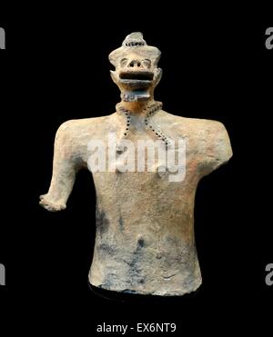 Figurina antropomorfa del Ciad, Africa centrale. Datata IX secolo A.C. Foto Stock