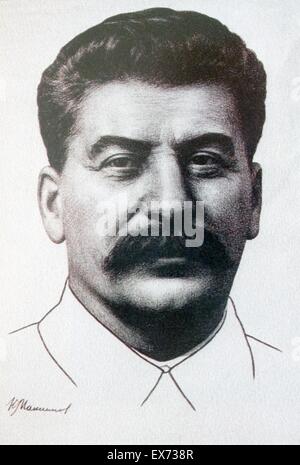 Joseph Stalin (1878 - 1953) leader della Unione Sovietica dal mid-1920s fino alla sua morte nel 1953. Foto Stock