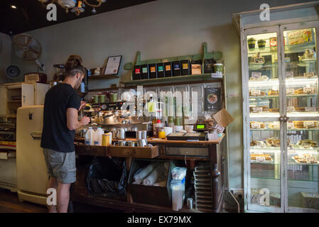 Cafe "Caffè, tè & Me', Kings Cross, Potts Point, Sydney, Australia Foto Stock