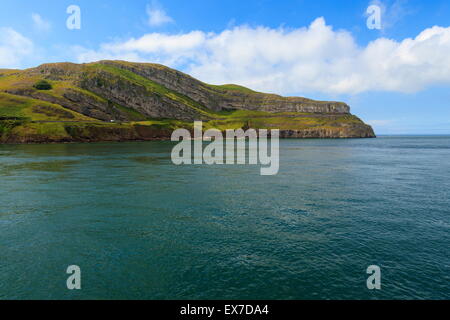 Il Great Orme visto da Llandudno Pier Foto Stock