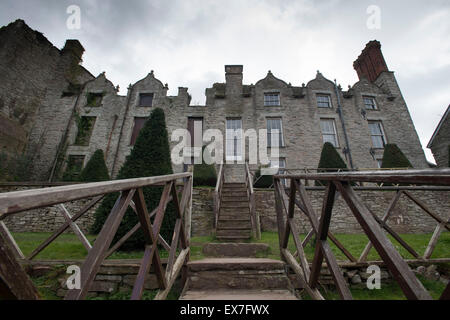 Il castello di fieno in Hay-on-Wye, metà del Galles. Foto Stock