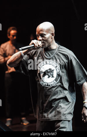 Mosca, Russia - 18 settembre, 2014 : Concerto del rapper famosi Earl Simmons noto come DMX alla Glavclub (ora Yotaspace) nightclub Foto Stock