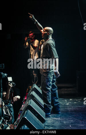 Mosca, Russia - 18 settembre, 2014 : Concerto del rapper famosi Earl Simmons noto come DMX alla Glavclub (ora Yotaspace) nightclub Foto Stock