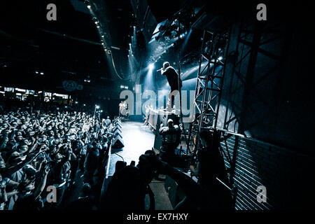 Mosca, Russia - 18 settembre, 2014 : Concerto del rapper famosi Earl Simmons noto come DMX alla Glavclub (ora Yotaspace) nightclub Foto Stock