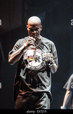 Mosca, Russia - 18 settembre, 2014 : Concerto del rapper famosi Earl Simmons noto come DMX alla Glavclub (ora Yotaspace) nightclub Foto Stock