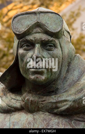 Carlton Foster Bond statua, Pearson Air Museum, Vancouver National Historic Reserve, Washington Foto Stock