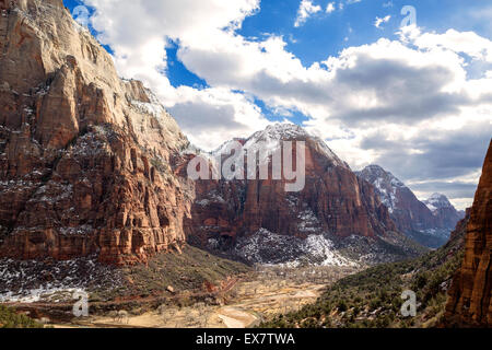 Gli angeli lo sbarco lookout in Sion, Utah Foto Stock