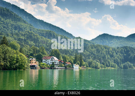 Immagine del lago di Lago Kochelsee in Baviera, Germania Foto Stock