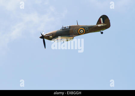 Hawker Hurricane del Battle of Britain Memorial Flight. Luglio 2015 Foto Stock