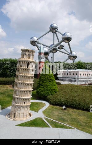 Museo atomium mini-europe heysel Bruxelles Belgio Foto Stock