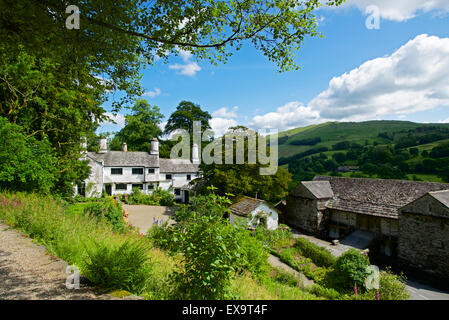 Townend, una proprietà del National Trust a Troutbeck, Parco Nazionale del Distretto dei Laghi, Cumbria, England Regno Unito Foto Stock