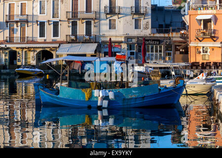 Il vecchio porto veneziano, Rethimno, Creta, Grecia Foto Stock