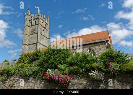 La Chiesa di Santa Maria, Carisbrooke, nr Newport, Isle of Wight, England, Regno Unito, GB. Foto Stock