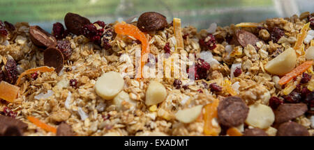 Muesli è una dieta sana per il popolo forte Foto Stock