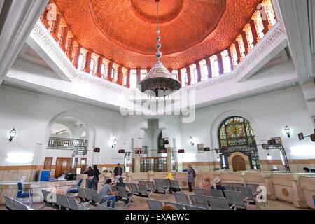 1919 Art Nouveau Post Office Building Interior, Casablanca, Marocco, Africa Settentrionale, Africa Foto Stock