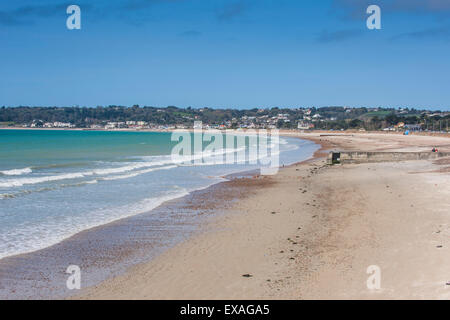 La baia di St Aubin, Jersey, Isole del Canale, Regno Unito, Europa Foto Stock