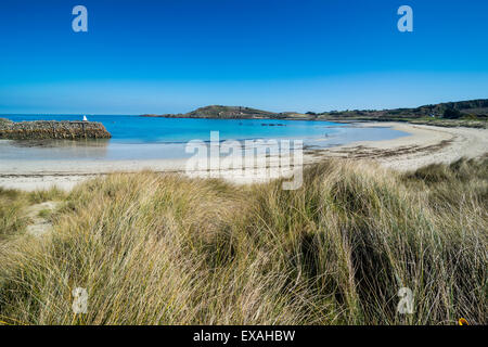 Braye Bay, Alderney, Isole del Canale, Regno Unito, Europa Foto Stock