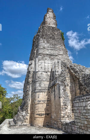 La struttura I, Xpujil zona archeologica, Campeche, Messico, America del Nord Foto Stock