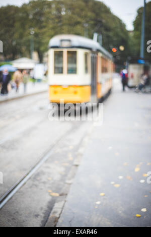 Sfocata milano urbano paesaggio sfondo colorato Foto Stock