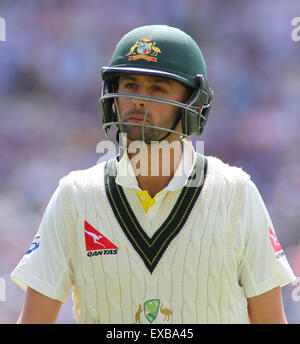 Cardiff, Galles. 10 Luglio, 2015. Nathan Lyon durante il giorno tre del 1° Investec Ceneri Test match tra Inghilterra e Australia di SWALEC Stadium il 10 luglio 2015 a Cardiff, Regno Unito. Credito: Mitchell Gunn/ESPA/Alamy Live News Foto Stock