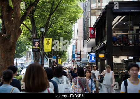 Vista generale di Omotesando,Tokyo Giappone Foto Stock