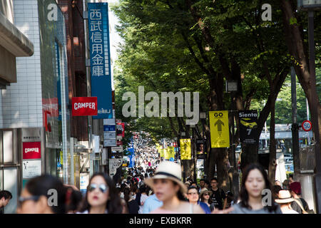 Vista generale di Omotesando,Tokyo Giappone Foto Stock