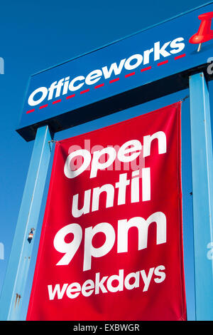 Officeworks store in North Sydney Australia, basato su Office Depot concetto DAGLI STATI UNITI D'AMERICA Foto Stock