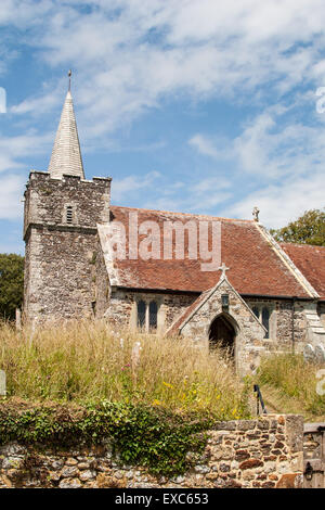 San Pietro e la chiesa di St Paul, Mottistone, Isle of Wight, Regno Unito Foto Stock