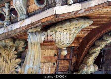 Nettuno è una replica della nave di un monastero del XVII secolo galeone spagnolo. Foto Stock