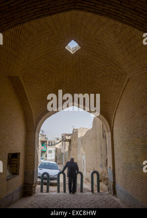 Ingresso Bazaar, Provincia di Isfahan, Isfahan, Iran Foto Stock