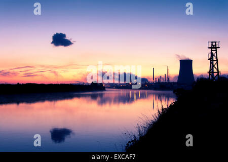 Raffineria Stanlow è una raffineria di petrolio Foto Stock