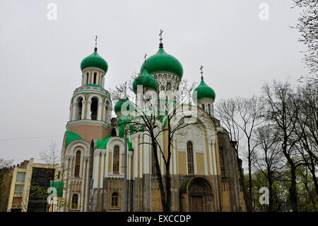 Chiesa ortodossa di San Michele e San Costantino nella capitale lituana di Vilnius. Foto Stock