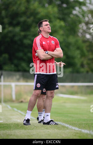 Ex Barnsley FC player e Sheffield Regno coach Chris Morgan. Immagine: Scott Bairstow/Alamy Foto Stock