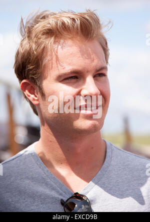 Sywell, Northampton, Regno Unito. 11 Luglio, 2015. Mercedes e per il divertimento di tutta la famiglia Giorno, F1 driver Nico Rosberg. Credito: Keith J Smith./Alamy Live News Foto Stock