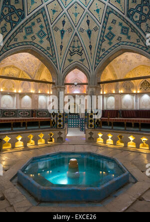 Sultan Amir Ahmad Bathhouse, Provincia di Isfahan, Kashan, Iran Foto Stock