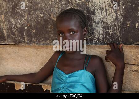 Abuja, 11 luglio 2015. persone sfollate dai luoghi colpiti dal braccio gruppo Boko Haram raduno di Abuja, il territorio di capitale della Nigeria. Foto Stock